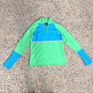 Magaschoni 100% cashmere colorblock soft Sweater M